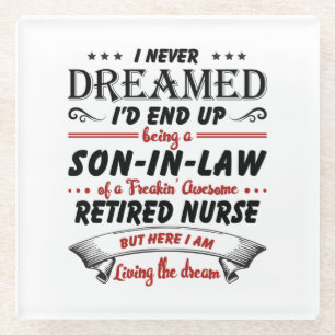 Sohn im Gesetz der Phantastischen Krankenschwester Glasuntersetzer