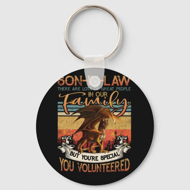 Sohn im Gesetz gibt es viele große Leute Schlüsselanhänger (Vorderseite)