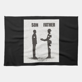 Sohn und Vater Geschirrtuch