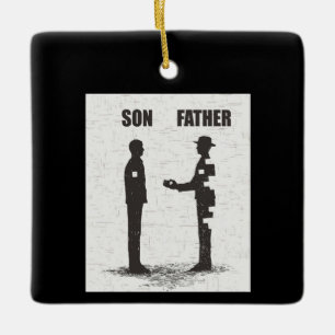 Sohn und Vater Keramikornament