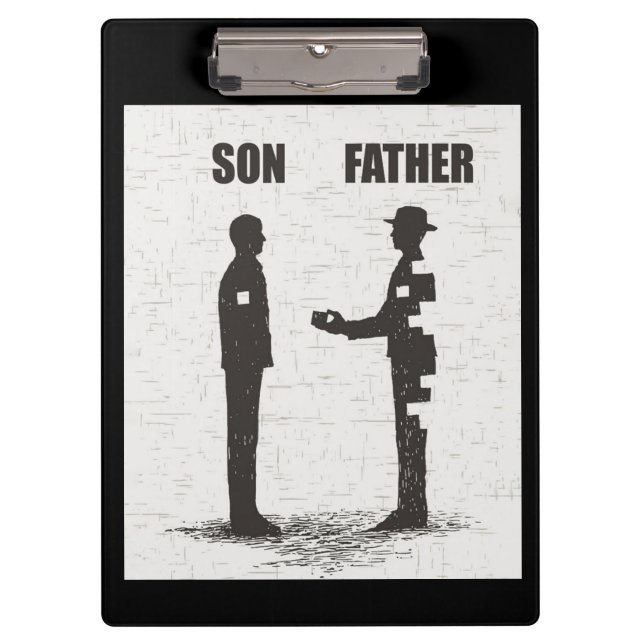 Sohn und Vater Klemmbrett (Vorderseite)