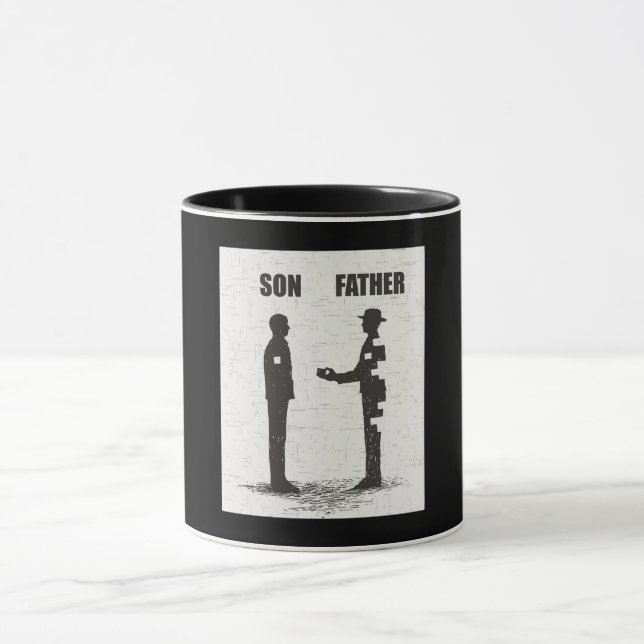Sohn und Vater Tasse (Zentrum)