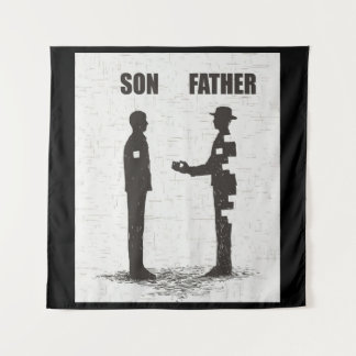 Sohn und Vater Wandteppich