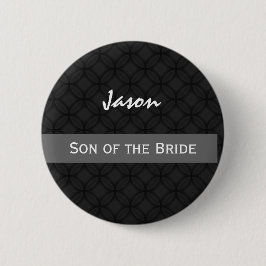 SOHN VON BRAUT Wedding Schwarzweiss Button