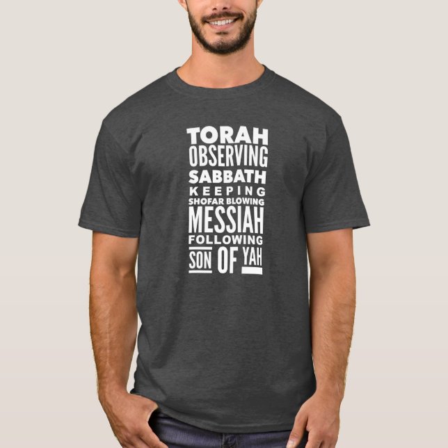 Sohn von Yah Hebrew Roots Messianic T-Shirt (Vorderseite)