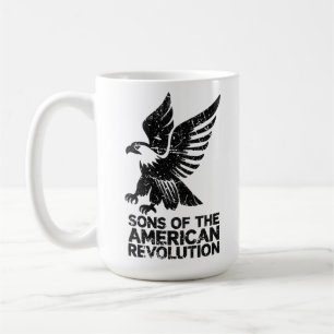 Söhne der Amerikanischen Revolution Nachfahre eine Kaffeetasse