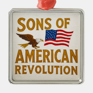 Söhne der Amerikanischen Revolution SAR-Adler USA Ornament Aus Metall