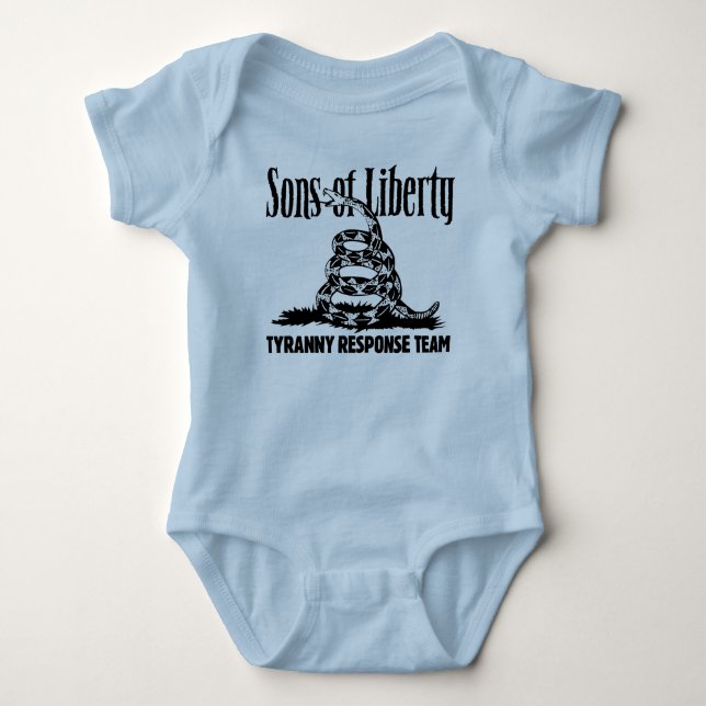 Söhne der Freiheit TYRANNEI-ANTWORT TEAM Baby Strampler (Vorderseite)