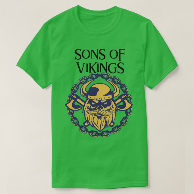 Söhne der Wikinger T-Shirt (Design vorne)