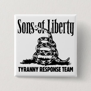 Söhne des Freiheit TYRANNEI-WARTEteam-Knopfes Button