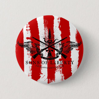 Söhne des Freiheits-Rebellen Stripes Knopf Button