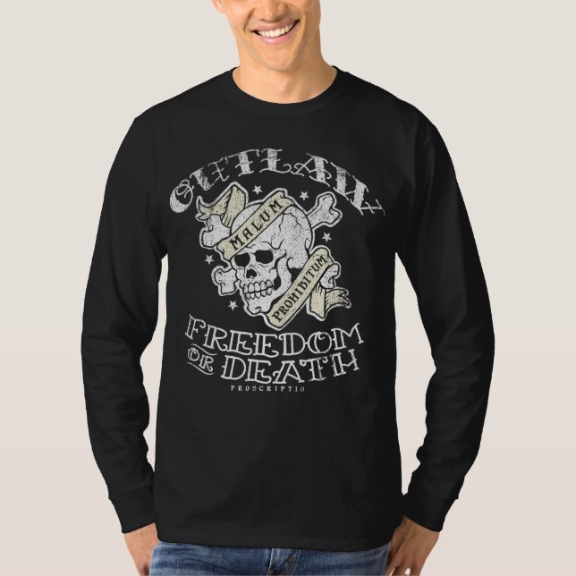 Söhne des Freiheits-Sensenmann-Shirts T-Shirt (Vorderseite)