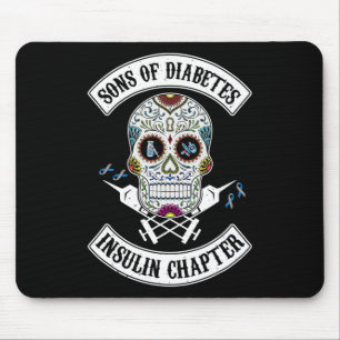 Söhne Diabetes Insulin Kapitel Schädeldiabetes AW Mousepad