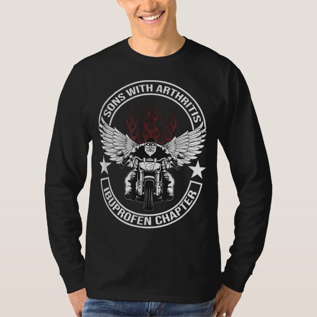 Söhne mit Arthritis Ibuprofen Kapitel Motorrad G T-Shirt (Vorderseite)