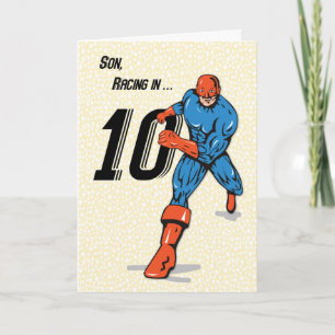 Sohns 10. Geburtstag Superheld Karte