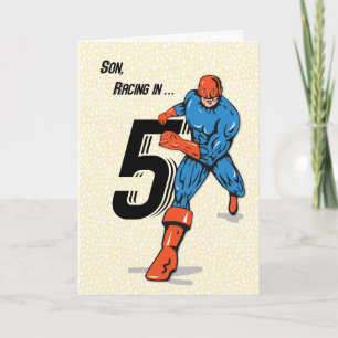 Sohns 5. Geburtstag Superheld Karte
