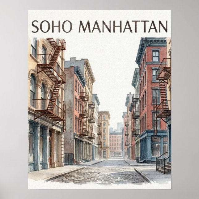 SoHo Manhattan Poster (Vorne)