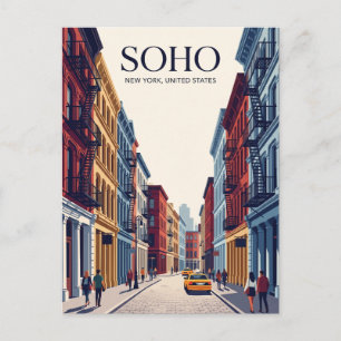SoHo New York State Postkarte