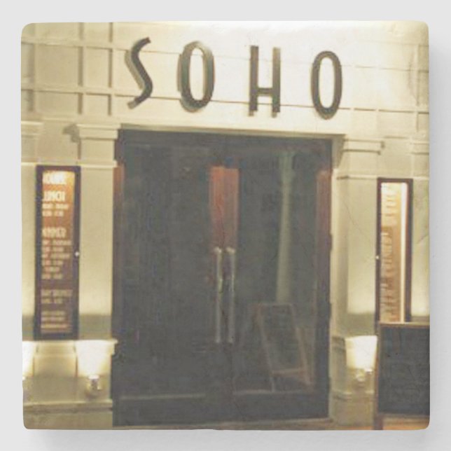 Soho, Vinings, Atlanta-Untersetzer Steinuntersetzer (Vorderseite)