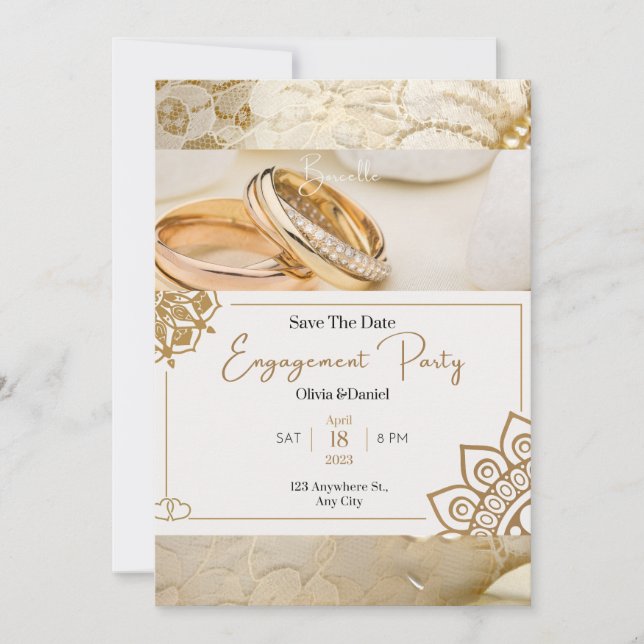 Sohoe Ultra Elegant Wedding Einladung (Vorderseite)