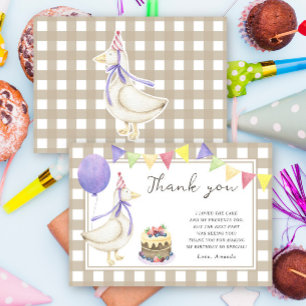 Soignée fête d'anniversaire Goose merci