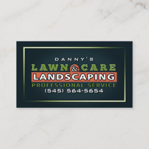 Soin de pelouse et aménagement du carte de visite