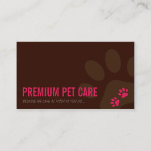 Soin des animaux familiers PROFESSIONNEL de CARTE