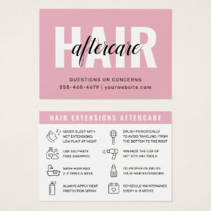 Soins après-vente des extensions de cheveux rose m