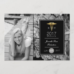 Soins infirmiers Chic Gold Party FAIRE-PART