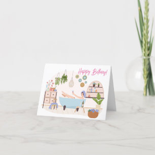 Soins personnels spas Bonne carte de voeux pour fe