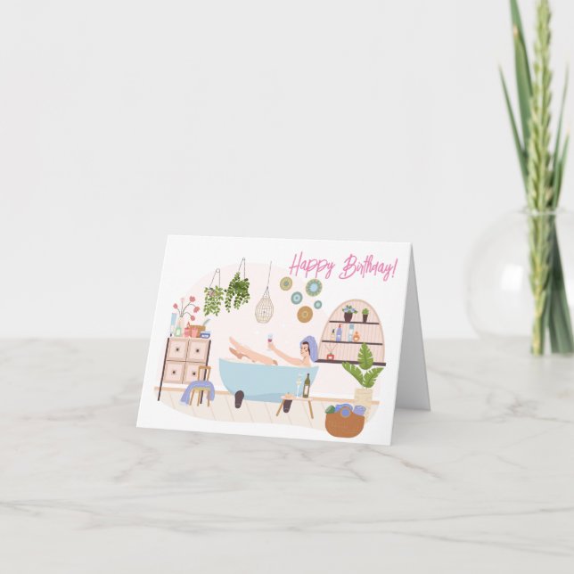Soins personnels spas Bonne carte de voeux pour fe (Devant)