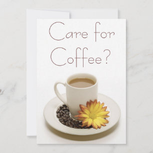 Soins pour les invitations au café