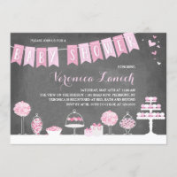 Soins sucrés | Invitation baby shower