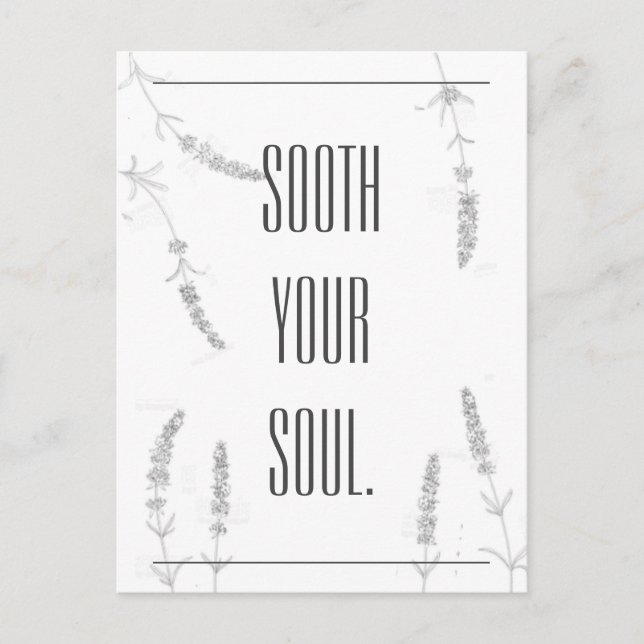 Soins votre carte postale Soul (Devant)