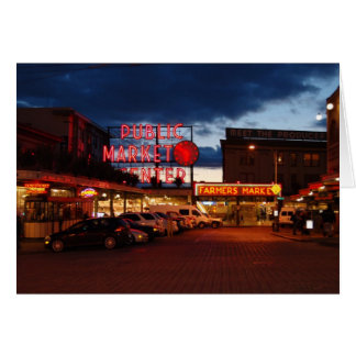 soirée au marché de pike place