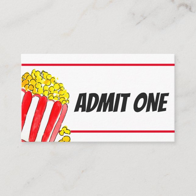 Soirée cinéma admettre un billet carte de faveur i (Devant)