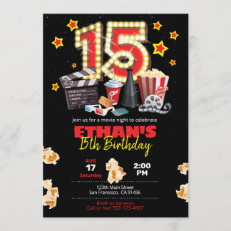 Soirée cinéma, théâtre - Invitation du 15e anniver