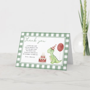 Soirée d'anniversaire de Cute Dinosaur merci