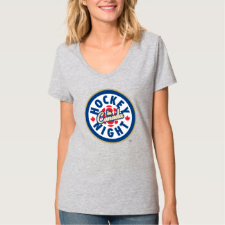 Soirée de hockey au Canada T-shirt féminin
