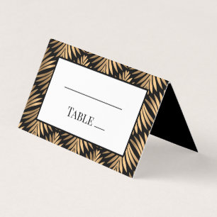 Soirée de mariage élégante Black Gold Art Déco Gat