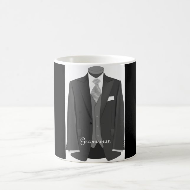 Soirée de mariage Tuxedo Groomsman Mug Cadeau (Centre)