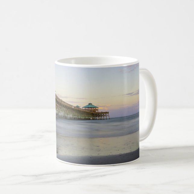 Soirée De Paix Sur Folly Beach Café Mug (Devant droit)