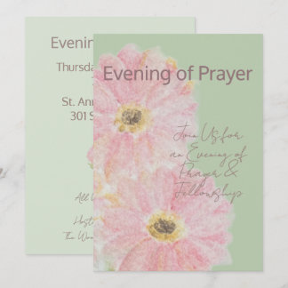 Soirée de Prière | Invitation Plate Gerbera Daisy