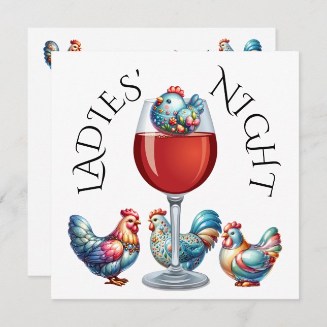 SOIRÉE DES DAMES, etc. Invitation (Devant / Derrière)