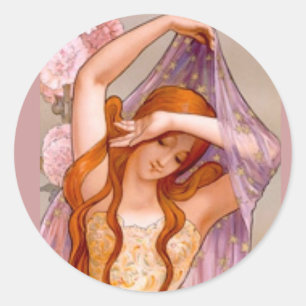 Soiree d'Ete Nouveau Runder Aufkleber