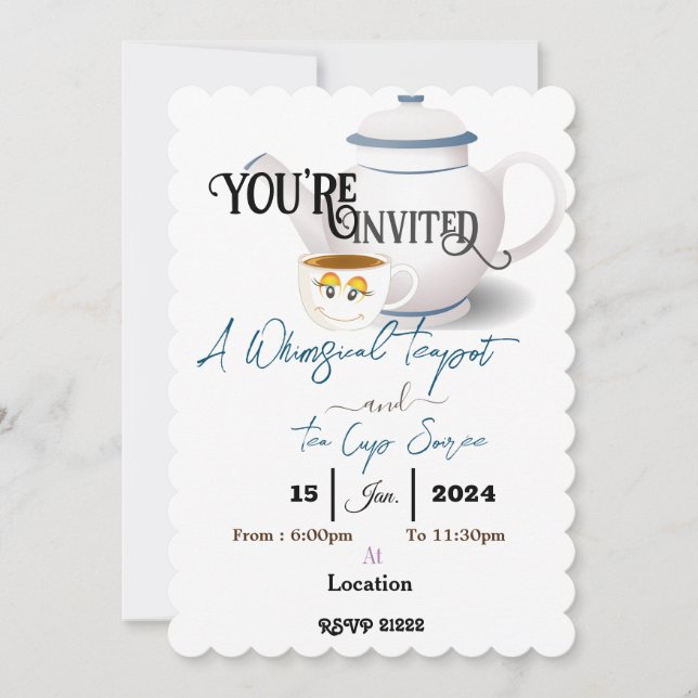 Soirée Einladung (Vorderseite)