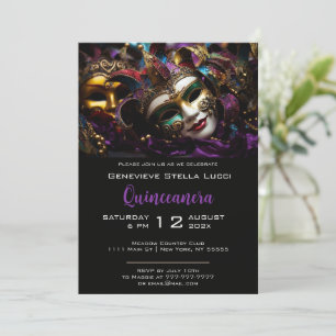 Soirée élégante Invitation de fête d'anniversaire