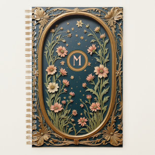 Soirée Fleur sauvage Whimsical Art Nouveau Monogra