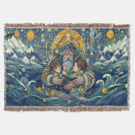 "Soirée froide, bras forts" Jetée de couverture