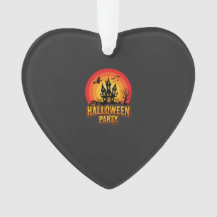Soirée Halloween Château Hanté Vecteur Rétro